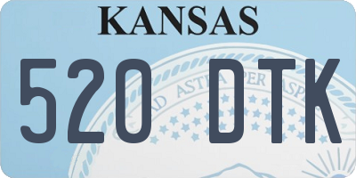 KS license plate 520DTK