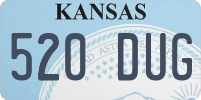 KS license plate 520DUG