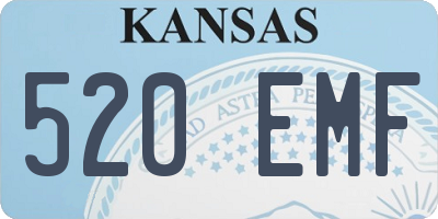 KS license plate 520EMF