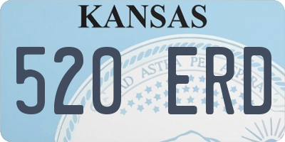 KS license plate 520ERD