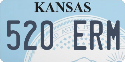 KS license plate 520ERM
