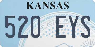 KS license plate 520EYS