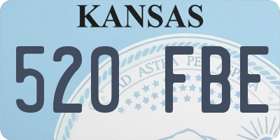KS license plate 520FBE