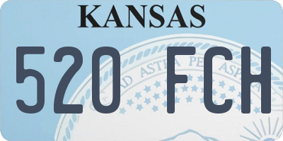 KS license plate 520FCH