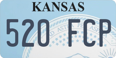 KS license plate 520FCP
