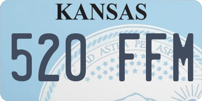 KS license plate 520FFM