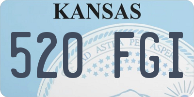 KS license plate 520FGI