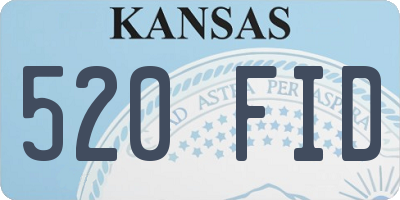 KS license plate 520FID