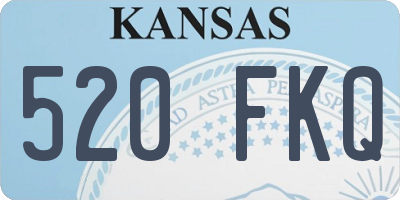 KS license plate 520FKQ