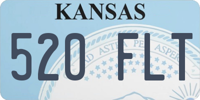 KS license plate 520FLT