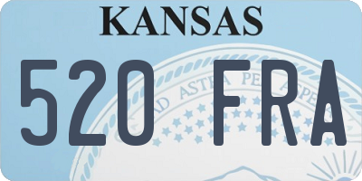 KS license plate 520FRA