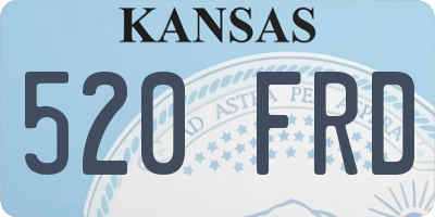 KS license plate 520FRD