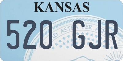 KS license plate 520GJR