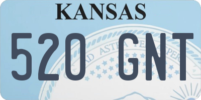 KS license plate 520GNT