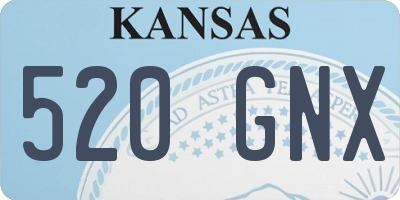 KS license plate 520GNX