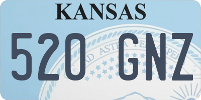 KS license plate 520GNZ