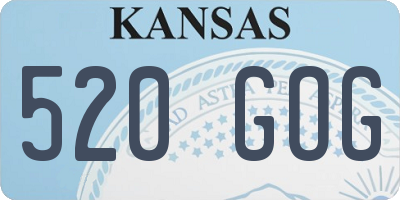 KS license plate 520GOG