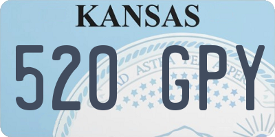 KS license plate 520GPY