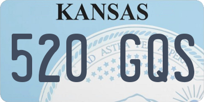 KS license plate 520GQS