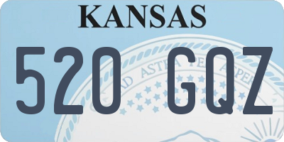 KS license plate 520GQZ