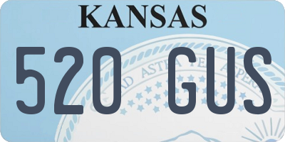KS license plate 520GUS