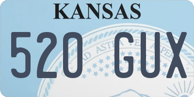 KS license plate 520GUX