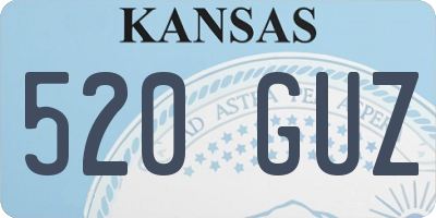 KS license plate 520GUZ