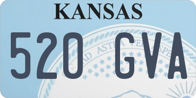 KS license plate 520GVA
