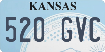 KS license plate 520GVC