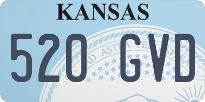 KS license plate 520GVD