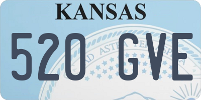 KS license plate 520GVE