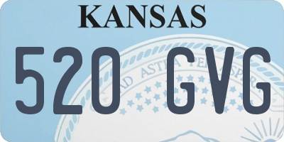 KS license plate 520GVG