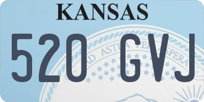 KS license plate 520GVJ