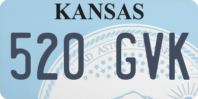 KS license plate 520GVK