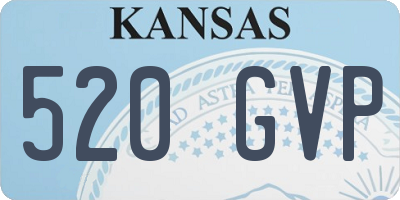 KS license plate 520GVP