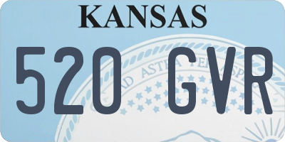 KS license plate 520GVR