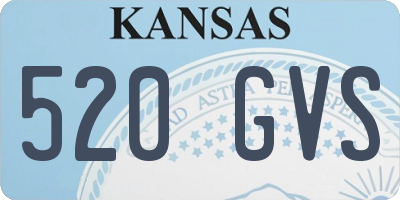 KS license plate 520GVS