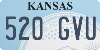 KS license plate 520GVU