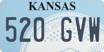 KS license plate 520GVW