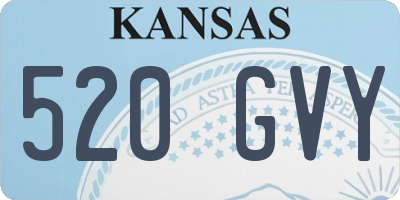 KS license plate 520GVY