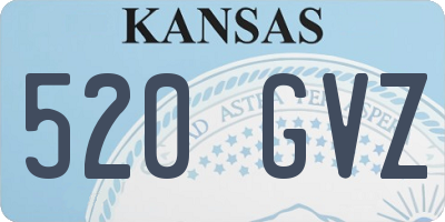 KS license plate 520GVZ
