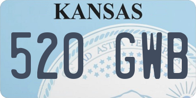 KS license plate 520GWB