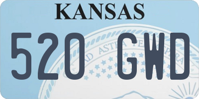 KS license plate 520GWD