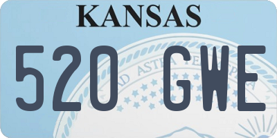 KS license plate 520GWE