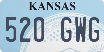 KS license plate 520GWG