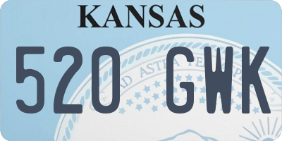 KS license plate 520GWK