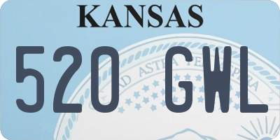 KS license plate 520GWL