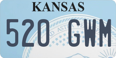 KS license plate 520GWM