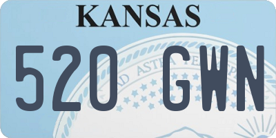 KS license plate 520GWN