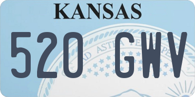 KS license plate 520GWV